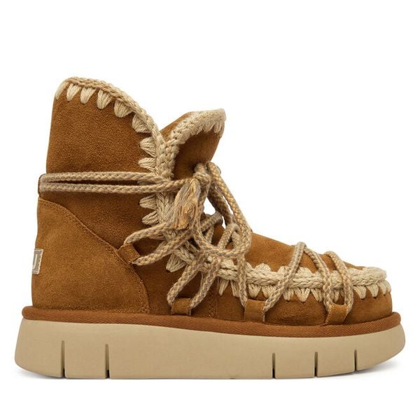 Śniegowce Mou. Brązowe śniegowce damskie Mou, bez zapięcia. Za 739.99 zł.