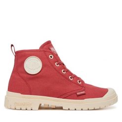 Trapery Palladium. Czerwone trapery damskie Palladium, bez zapięcia. Za 209.99 zł.