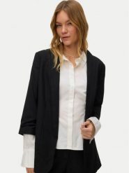 Vero Moda Marynarka Hailey 10346155 Czarny Regular Fit. Czarne marynarki i żakiety damskie Vero Moda, bez wzorów, z syntetyku, bez kołnierzyka, bez ramiączek. Za 219.99 zł.