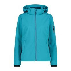 Kurtka damska turystyczna CMP 39A5006. Niebieskie kurtki sportowe damskie CMP, xs, bez wzorów, z softshellu, bez ramiączek, bez kaptura, trekkingowe. Za 340.00 zł.