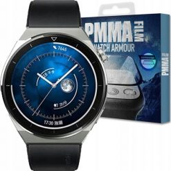 Hello Case Szkło HARTOWANE SZKIEŁKO OCHRONNE DO SMARTWATCH PMMA do Huawei GT3 46mm. Brązowe zegarki smartwatch Hello Case, bez wzorów. Za 21.99 zł.