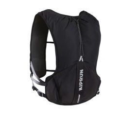 Plecak do biegania w terenie unisex Kiprun 500 5 litrów z bukłakiem 1 l. Czarne plecaki męskie KIPRUN, bez wzorów, z materiału. Za 169.99 zł.