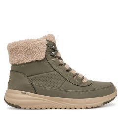 Trapery Skechers. Zielone trapery damskie Skechers, bez zapięcia. Za 429.99 zł.
