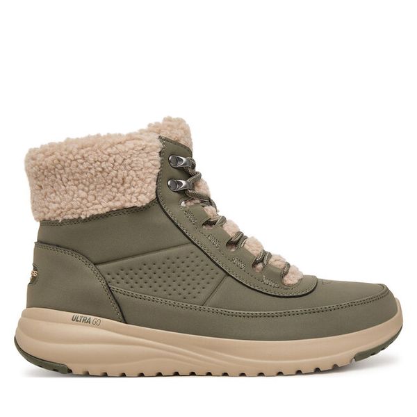 Trapery Skechers. Zielone trapery damskie Skechers, bez zapięcia. Za 429.99 zł.