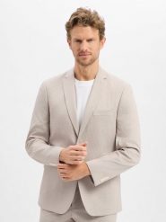 Finshley & Harding kurtka modułowa Mężczyźni Modern Fit Sztuczne włókno beżowy, 48. Brązowe kurtki męskie Finshley & Harding, m, bez wzorów, z włókna, eleganckie, bez kaptura. Za 479.95 zł.