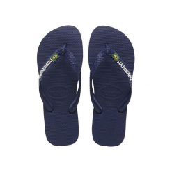 Klapki Havaianas Model 4110850 Kolor Niebieski. Niebieskie klapki męskie Havaianas, bez wzorów, z gumy, bez zapięcia. Za 116.05 zł.