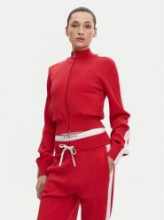 PINKO Bluza Wellington Maglia 104738 A2FQ Czerwony Regular Fit. Czerwone bluzy damskie Pinko, xl, bez wzorów, z wiskozy, bez ramiączek, bez kaptura. Za 689.99 zł.