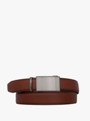 Brązowy pasek ze skóry licowej. Brązowe paski męskie Ryłko, ze skóry, klasyczne. Za 129.99 zł.