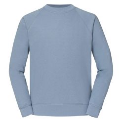 Klasyczna Bluza Raglanowa Unisex Dla Dorosłych. Niebieskie bluzy męskie fruit of the loom, m, bez wzorów, klasyczne, bez ramiączek, bez kaptura. Za 79.99 zł.