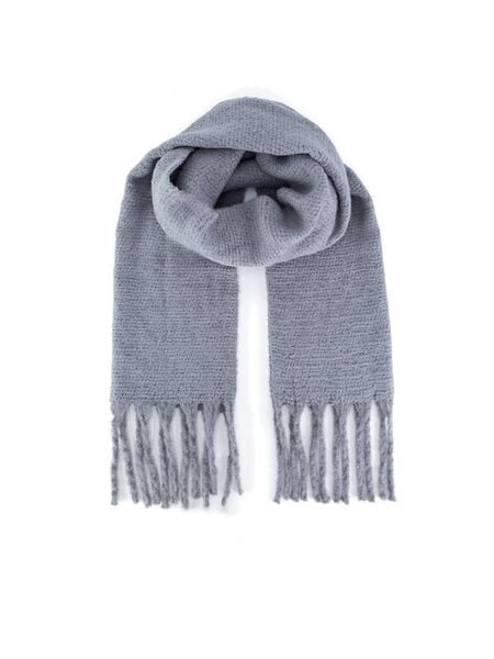 Jenny Fairy Szal 4W4-011-AW24 Szary. Szare rękawiczki damskie Jenny Fairy, bez wzorów, z poliesteru. Za 59.99 zł.