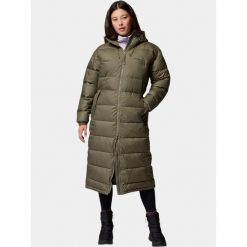 Płaszcz Zimowy Damski Columbia Pike Lake III Long. Zielone płaszcze damskie Columbia, na zimę, bez wzorów, z materiału, eleganckie, bez kołnierzyka, bez kaptura. Za 999.00 zł.
