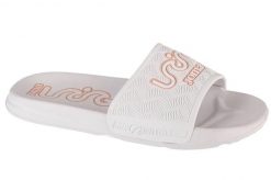 Klapki na basen damskie, S.Land Lady 24 SLALS. Białe klapki damskie Joma, bez wzorów, z materiału, sportowe, bez obcasa, bez zapięcia. Za 49.99 zł.