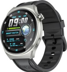 Smartwatch Kumi GW6 Czarny (KU-GW6/SR). Czarne zegarki smartwatch Kumi, bez wzorów. Za 179.00 zł.