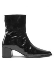 Vagabond Shoemakers Botki Giselle 5854-060-20 Czarny. Czarne botki damskie Vagabond Shoemakers, bez wzorów, ze skóry, bez obcasa, na słupku, bez zapięcia. Za 769.99 zł.