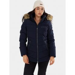 Płaszcz Zimowy Damski Fundango Prue. Niebieskie płaszcze damskie FUNDANGO, na zimę, bez wzorów, z puchu, sportowe, bez kołnierzyka, bez kaptura. Za 399.90 zł.