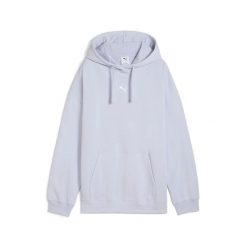 Bluza damska z kapturem Puma Oversized. Niebieskie bluzy damskie Puma, xs, bez wzorów, z bawełny, eleganckie, bez ramiączek, z kapturem. Za 203.85 zł.