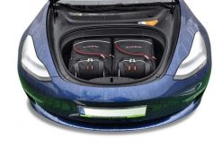 Torby Do Bagażnika Tesla Model 3 Ev 2017-2020 2Szt Kjust. Czarne torby podróżne damskie KJUST, bez wzorów, z kauczuku. Za 460.00 zł.