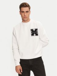 Richmond X Bluza Palmis UMA24034FE Biały Regular Fit. Białe bluzy męskie Richmond X, m, bez wzorów, z bawełny, bez ramiączek, bez kaptura. Za 419.99 zł.