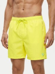 Guess Szorty kąpielowe F6GT24 WG282 Zielony Regular Fit. Zielone kąpielówki męskie Guess, z aplikacjami, z syntetyku. Za 219.99 zł.