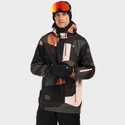 Kurtka snowboardowa męska W1 Sandboard. Brązowe kurtki męskie SIROKO, l, bez wzorów, z softshellu, bez kaptura, narciarskie. W wyprzedaży za 330.95 zł.