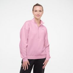 Bluza damska Puma Gym & Pilates. Białe bluzy damskie Puma, m, bez wzorów, z bawełny, sportowe, bez ramiączek, bez kaptura. Za 179.99 zł.