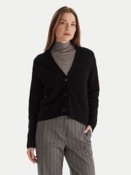 Marella Kardigan Blazer 2525346032 Czarny Regular Fit. Czarne kardigany damskie Marella, xxl, bez wzorów, z wełny, bez kołnierzyka. Za 819.99 zł.