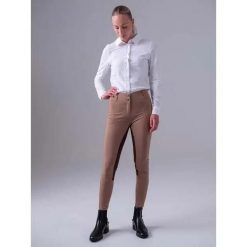 Damska koszula jeździecka z długim rękawem PS of Sweden Rebecca. Niebieskie koszule damskie PS OF SWEDEN, l, bez wzorów, z bawełny, eleganckie, bez kołnierzyka, bez ramiączek. Za 426.85 zł.