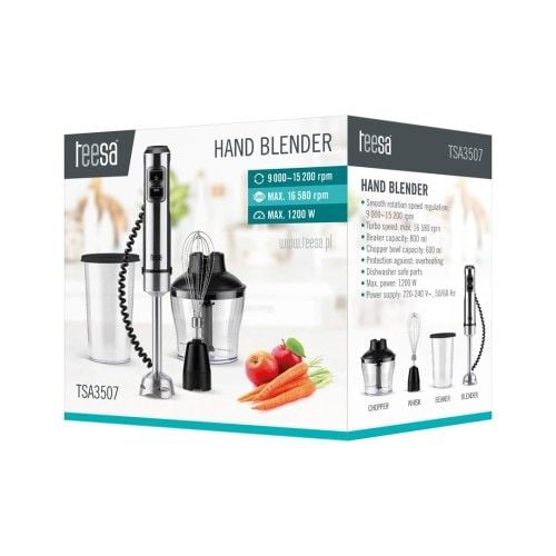 TEESA BLENDER RĘCZNY TSA3507 0.6L 1200W. Blendery Teesa. Za 162.99 zł.