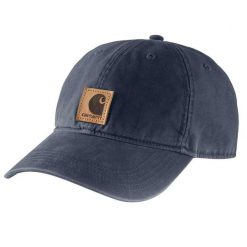 Czapka z daszkiem Carhartt Odessa Cap. Niebieskie czapki damskie Carhartt, bez wzorów, sportowe. Za 91.00 zł.