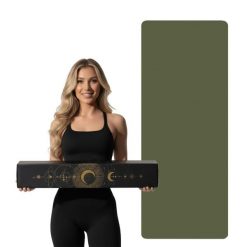 Mata do jogi minimalistyczna Fit.me 4mm kauczuk. Zielone paski męskie FIT.ME, z kauczuku, sportowe. Za 194.95 zł.