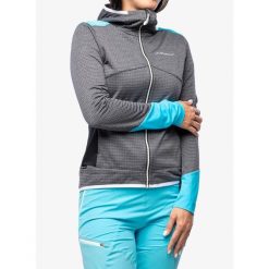 Bluza z kapturem damska La Sportiva Aequilibrium Thermal Hoody. Szare bluzy damskie La Sportiva, xs, bez wzorów, bez ramiączek, z kapturem. Za 539.99 zł.