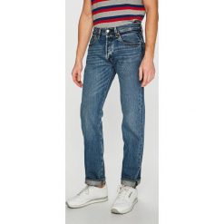 Levi's - Jeansy 501. Niebieskie jeansy męskie Levi's®, z bawełny. W wyprzedaży za 199.90 zł.