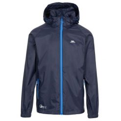Trespass Qikpac X - Kurtka unisex Packaway Granatowo-Niebieska. Niebieskie kurtki męskie Trespass, bez wzorów, sportowe, bez kaptura. W wyprzedaży za 237.65 zł.