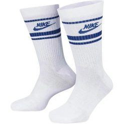 SKARPETY Nike Everyday Essential, Dla obu płci. Białe skarpetki damskie Nike, bez wzorów, z poliesteru. Za 190.00 zł.