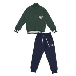 Bluza wytrzymały z pełny zamek błyskawiczny na co dzień. Zielone bluzy damskie LEONE 1947 APPAREL, bez wzorów, z dresówki, sportowe, bez ramiączek, bez kaptura. W wyprzedaży za 136.83 zł.