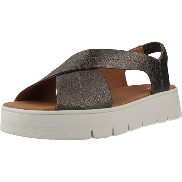 Sandały GEOX D DANDRA 40 Brązowy. Brązowe sandały damskie Geox, bez wzorów, z syntetyku, bez obcasa, bez zapięcia. Za 218.99 zł.