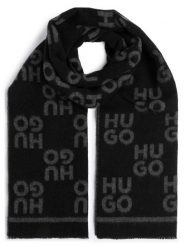 HUGO Szalik - Martyn Mężczyźni Wełna czarny, ONE SIZE. Czarne szaliki męskie Hugo, bez wzorów, z wełny. Za 329.95 zł.