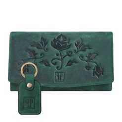 Zestaw prezentowy PAOLO PERUZZI ZUP-104-GR zielony. Zielone portfele damskie Paolo Peruzzi, ze skóry. Za 109.99 zł.