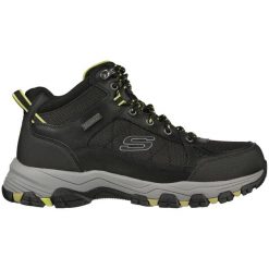 Buty trekkingowe męskie SKECHERS Selmen Melano. Czarne trekkingi męskie Skechers, z materiału, bez zapięcia. Za 341.11 zł.