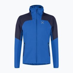 Kurtka męska Montura Rise Hooded. Niebieskie kurtki męskie MONTURA, m, bez wzorów, sportowe, bez kaptura. Za 479.99 zł.