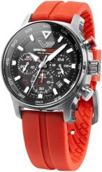 Zegarek męski Vostok Europe VR42-592A761SR czerwony. Czerwone zegarki męskie Vostok Europe, bez wzorów. Za 2,496.29 zł.