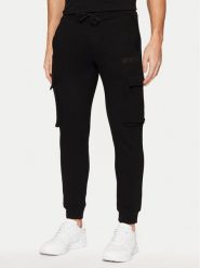 Guess Spodnie dresowe Z4YB08 K9V31 Czarny Regular Fit. Czarne spodnie sportowe męskie Guess, m, z aplikacjami, z bawełny. Za 379.99 zł.