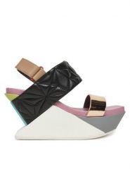 United Nude Sandały Delta Wedge Puffy 10902886188 Kolorowy. Sandały damskie United Nude, bez wzorów, ze skóry, bez obcasa, na koturnie, bez zapięcia. Za 799.99 zł.