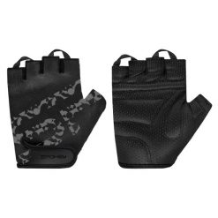 Rękawiczki rowerowe Spokey Ride. Czarne rękawiczki damskie Spokey, bez wzorów. W wyprzedaży za 24.99 zł.