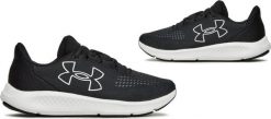 BUTY SPORTOWE MĘSKIE UNDER ARMOUR CHARGED PURSUIT 3 BL 3026518-001. Buty sportowe męskie Under Armour, bez wzorów, bez zapięcia. Za 253.12 zł.
