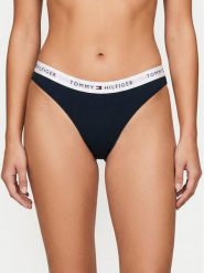 Tommy Hilfiger Komplet stringów UW0UW05530 Granatowy. Niebieskie majtki damskie Tommy Hilfiger, z bawełny. Za 169.99 zł.