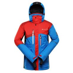 Kurtka narciarska Alpine Pro Dear 2. Czerwone kurtki sportowe męskie Alpine Pro, bez wzorów, bez kaptura, narciarskie. Za 729.85 zł.