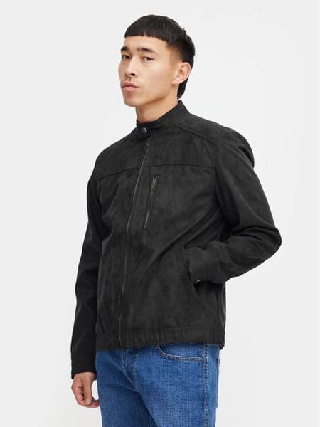 Blend Kurtka z imitacji skóry 20716626 Czarny Regular Fit. Czarne kurtki męskie Blend, m, bez wzorów, ze skóry, bez kaptura. Za 159.99 zł.