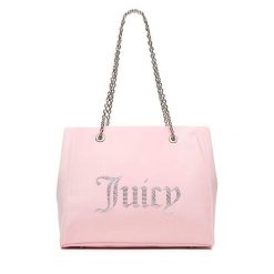 Torebka Juicy Couture. Czerwone shopperki damskie Juicy Couture, bez wzorów, bez dodatków. Za 399.99 zł.
