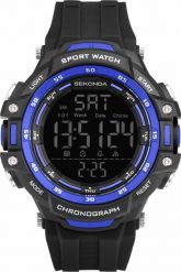 Zegarek Sekonda Zegarek męski Sekonda 30163 czarny. Czarne zegarki męskie Sekonda, bez wzorów. Za 260.00 zł.